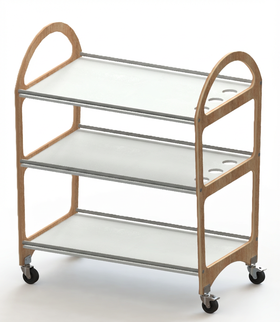 Carro de psicomotricidad vacio